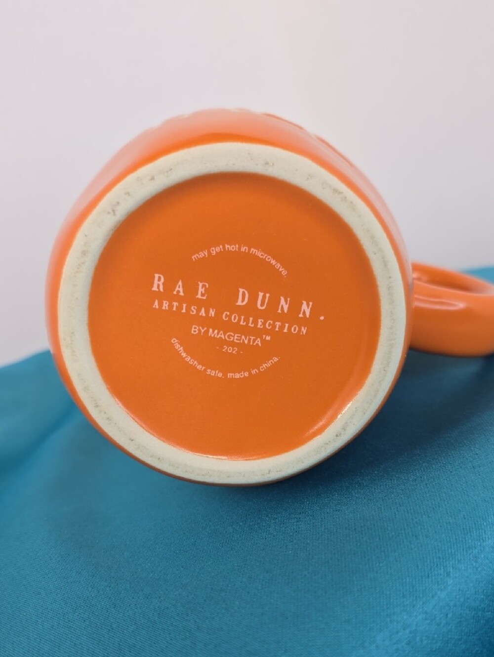 Rae Dunn Orange "HELLO FALL" Ceramic Mug - Picture 2 of 3